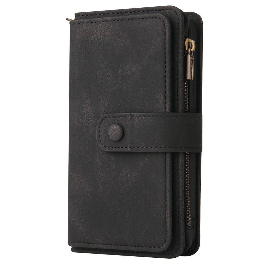 Leather Multi Wallet Motorola Moto G53 negro