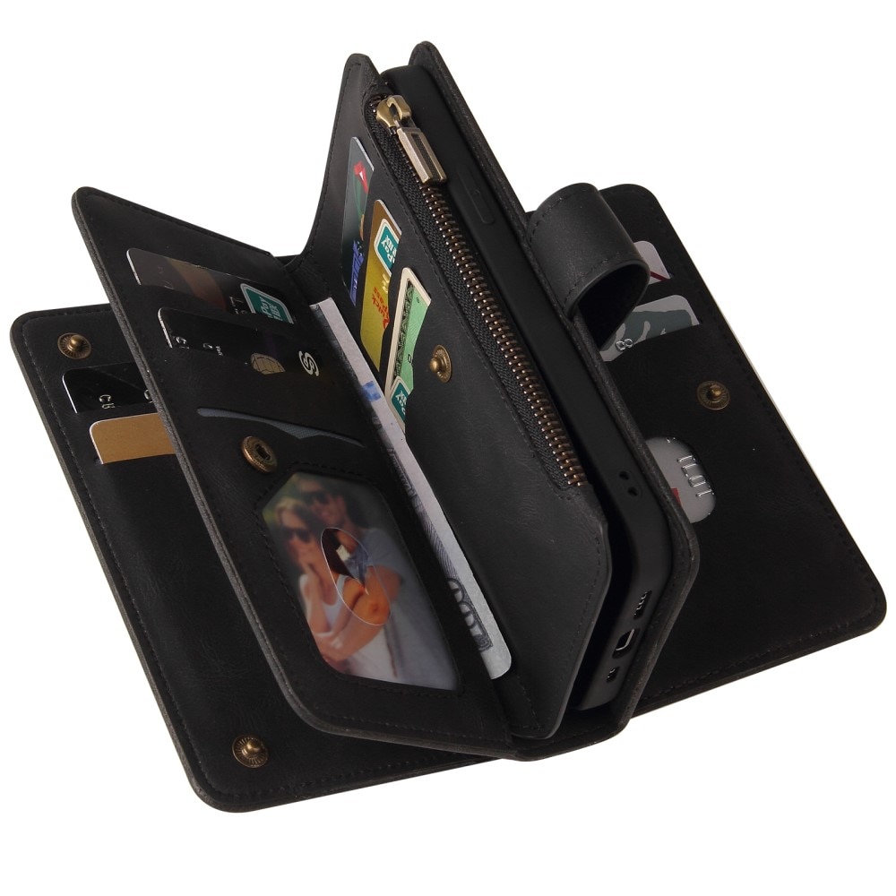 Leather Multi Wallet Motorola Moto G23 negro