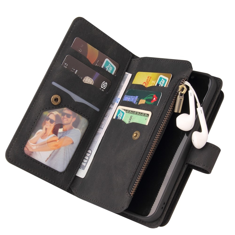 Leather Multi Wallet Motorola Moto G13 negro