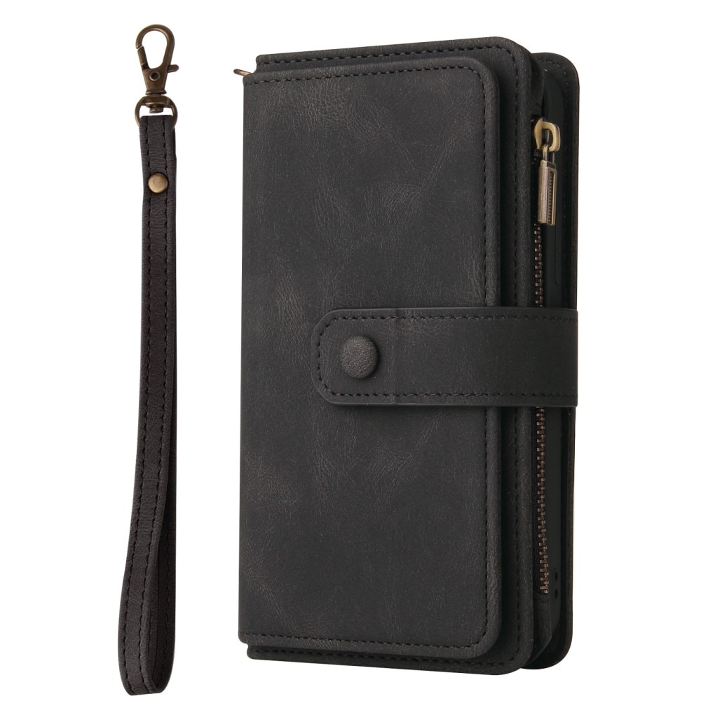 Leather Multi Wallet Motorola Moto E13 negro