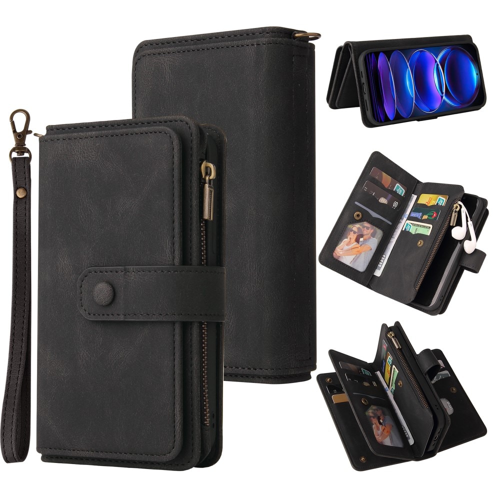 Leather Multi Wallet Xiaomi Redmi Note 12 Pro 5G negro