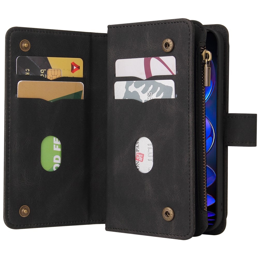 Leather Multi Wallet Xiaomi Redmi Note 12 Pro 5G negro