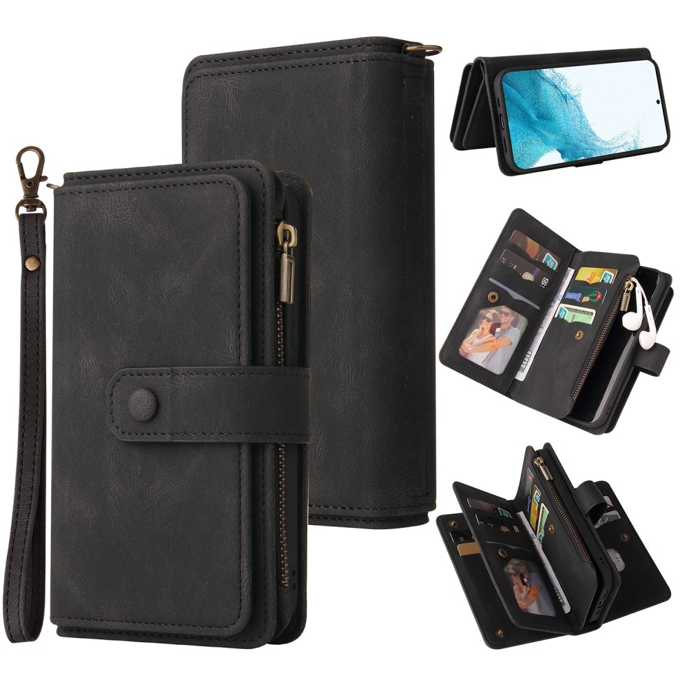 Leather Multi Wallet Samsung Galaxy A54 negro