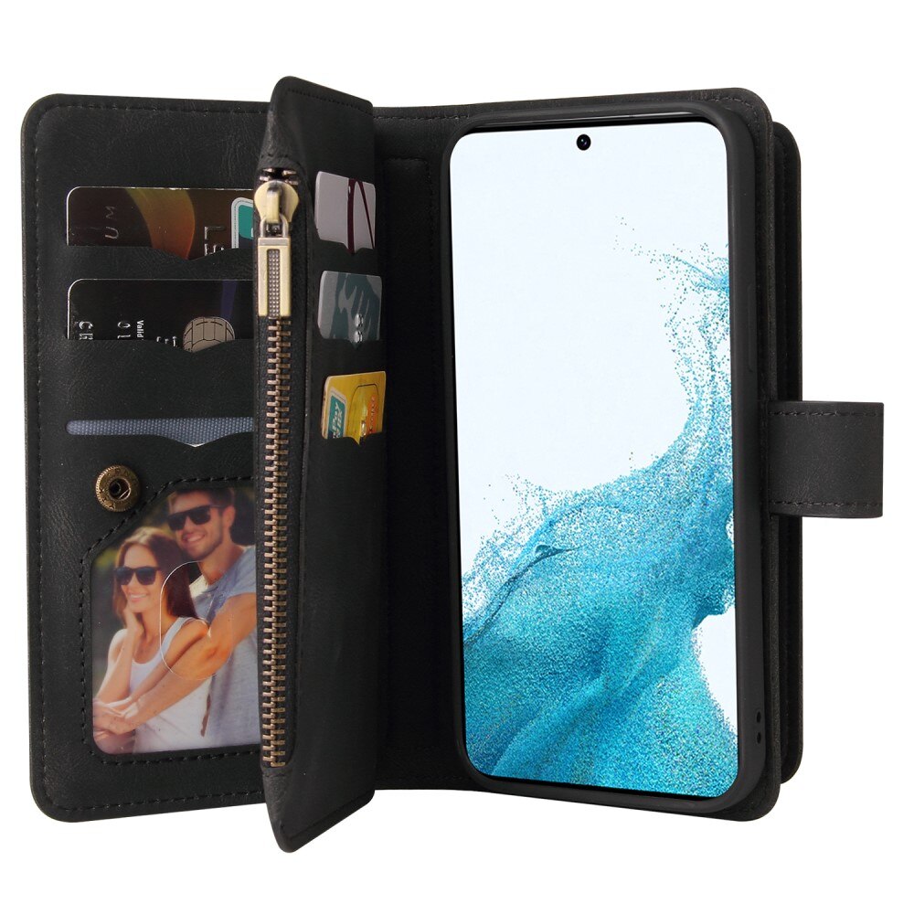 Leather Multi Wallet Samsung Galaxy A54 negro