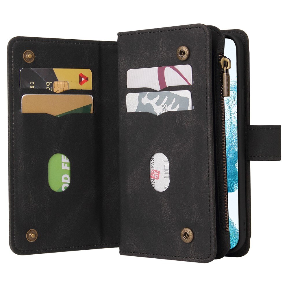 Leather Multi Wallet Samsung Galaxy A54 negro