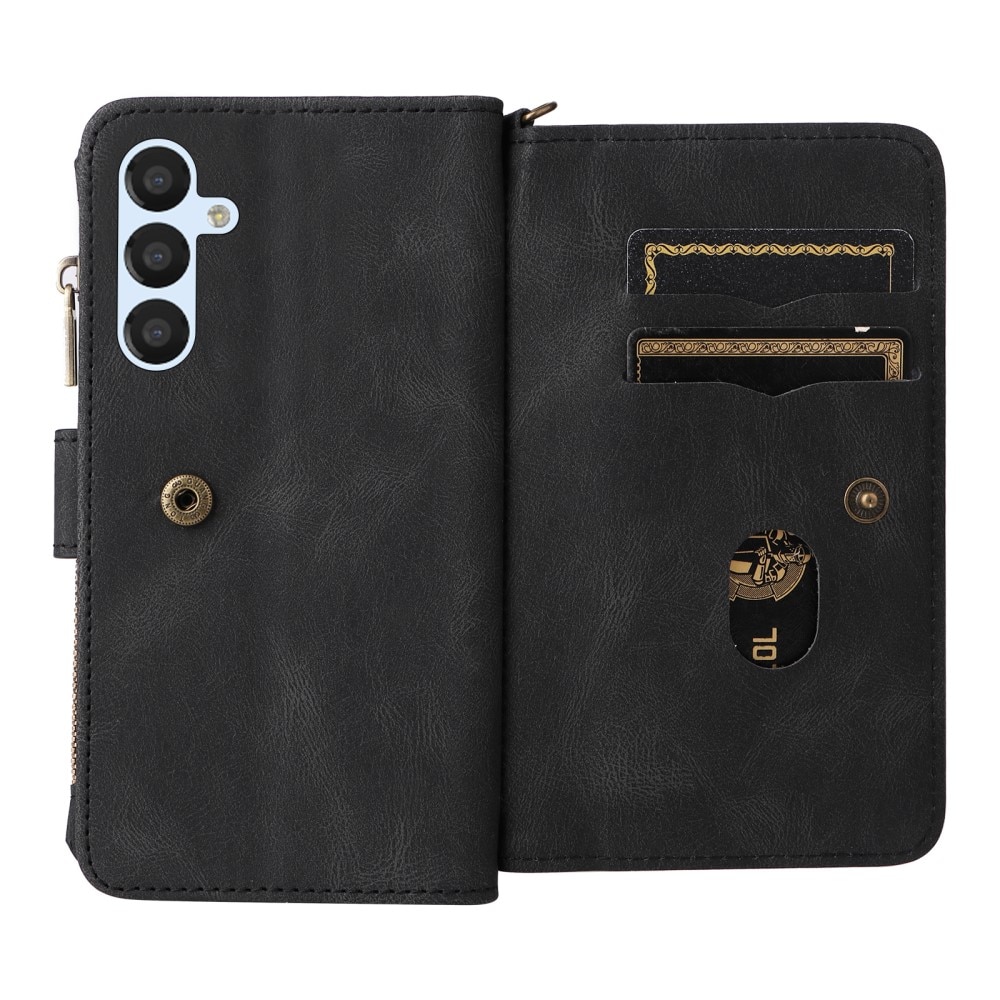 Leather Multi Wallet Samsung Galaxy A54 negro