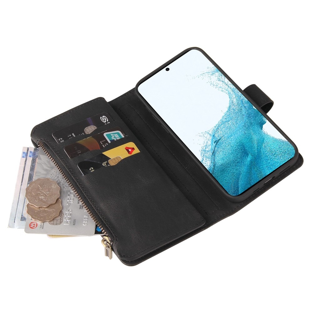 Leather Multi Wallet Samsung Galaxy A54 negro