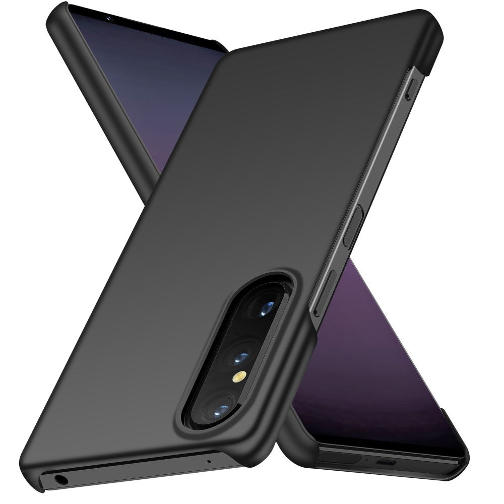 Funda rígida engomada Sony Xperia 1 V negro