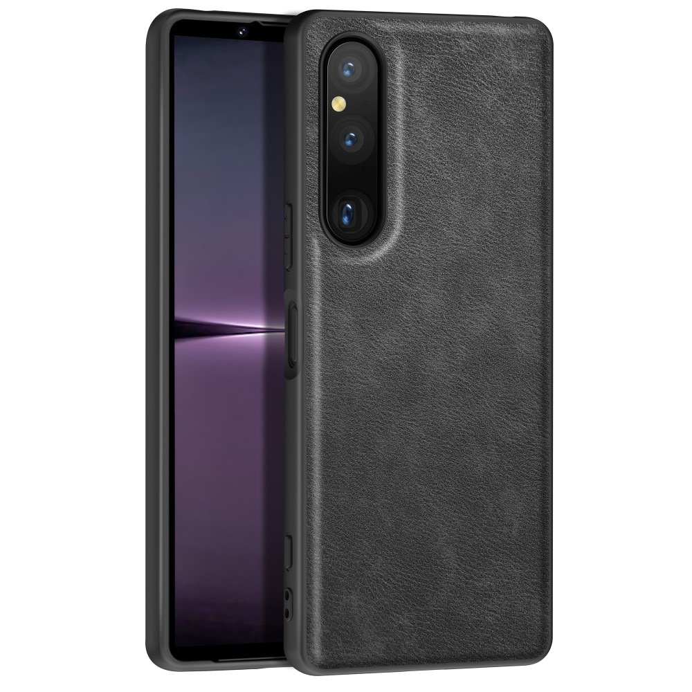 Funda de cuero Sony Xperia 1 V negro