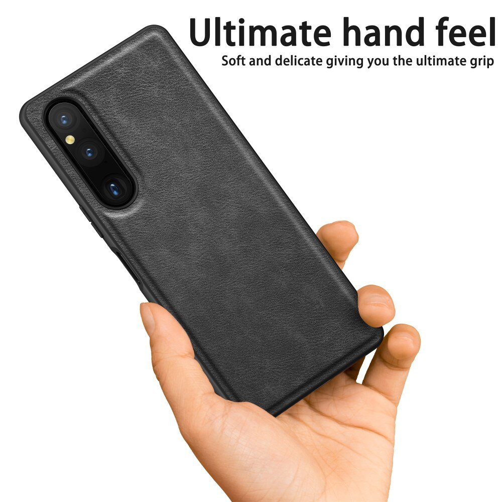 Funda de cuero Sony Xperia 1 V negro