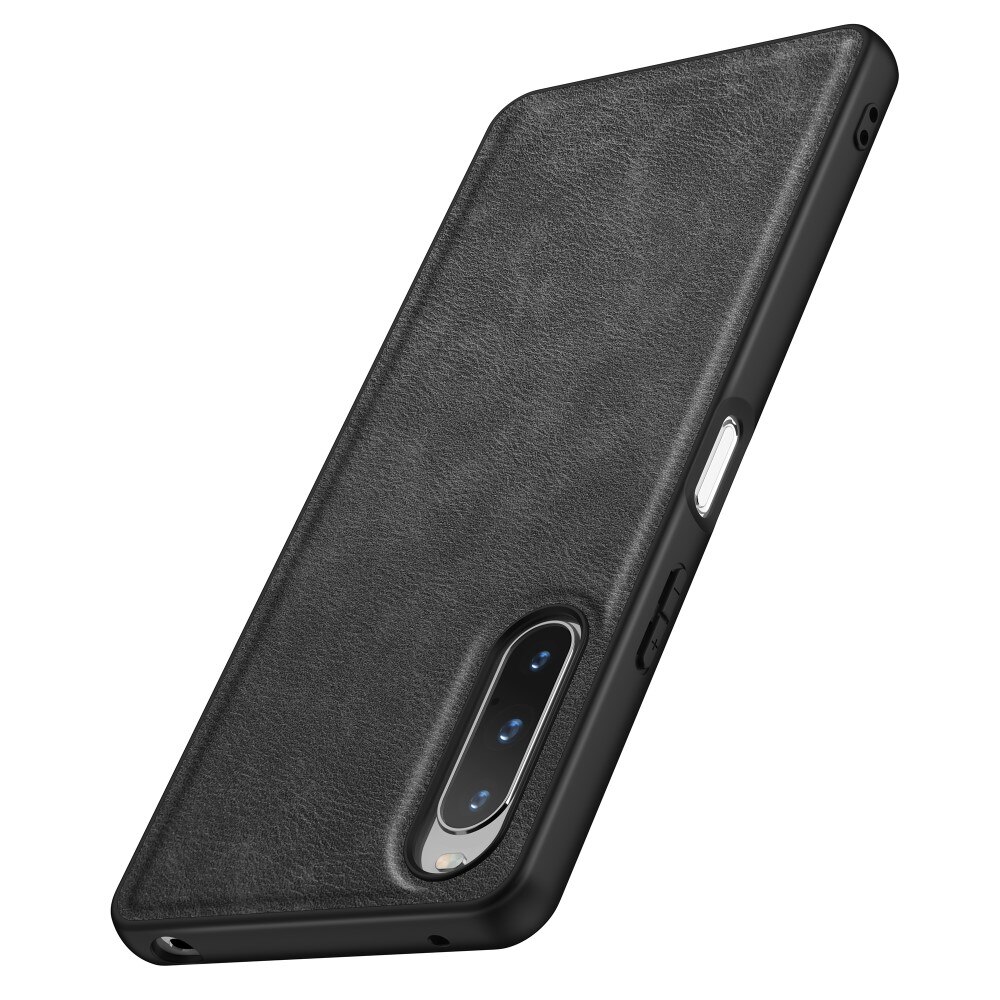 Funda de cuero Sony Xperia 10 V negro