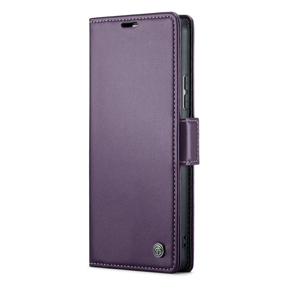 Funda delgada con solapa anti-RFID Samsung Galaxy A54 Púrpura