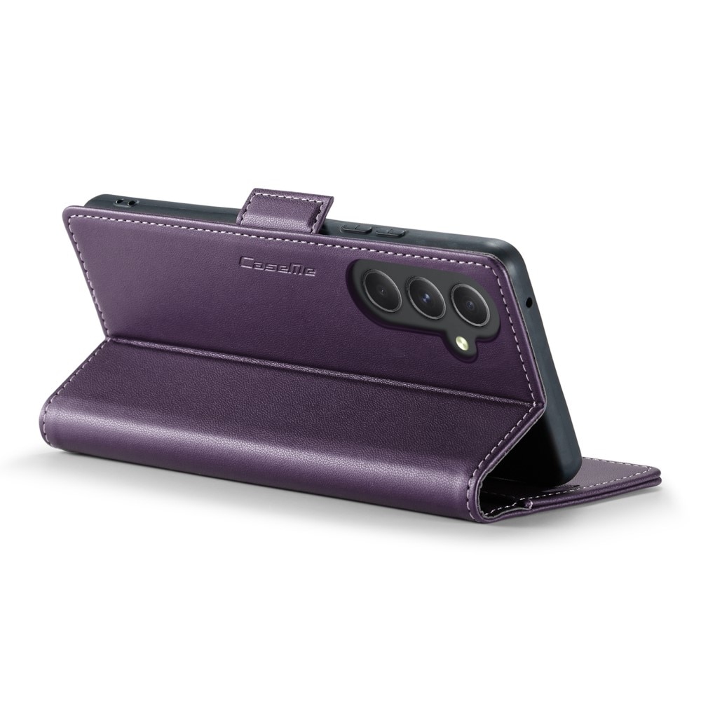 Funda delgada con solapa anti-RFID Samsung Galaxy A54 Púrpura