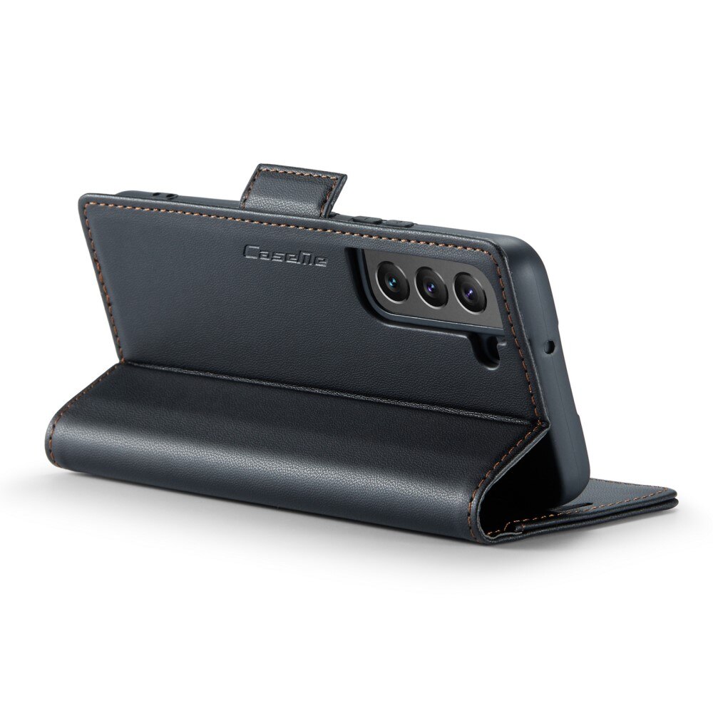 Funda delgada con solapa anti-RFID Samsung Galaxy S22 Plus Negro