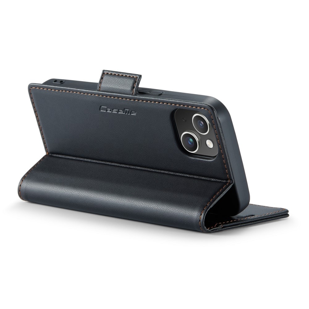 Funda delgada con solapa anti-RFID iPhone 13 Negro