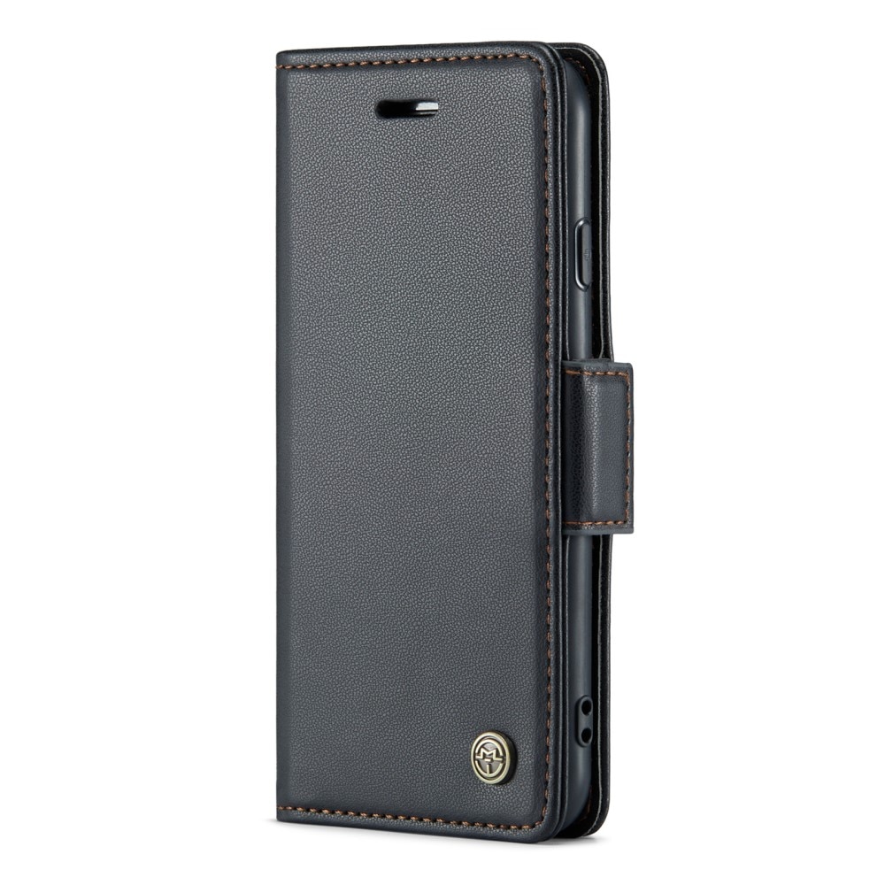 Funda delgada con solapa anti-RFID iPhone SE 2020 Negro
