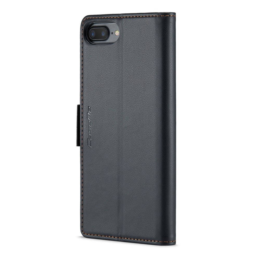 Funda delgada con solapa anti-RFID iPhone 7 Plus/8 Plus negro