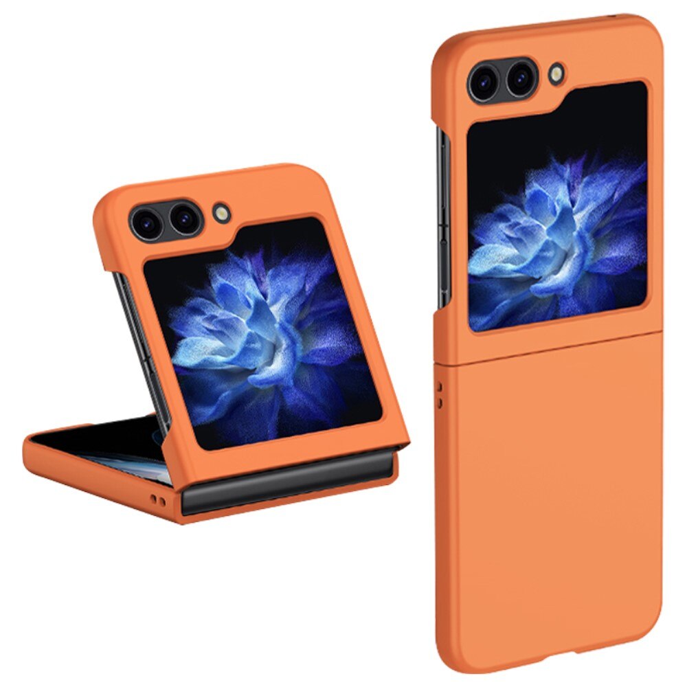 Funda rígida engomada Samsung Galaxy Z Flip 5 naranja