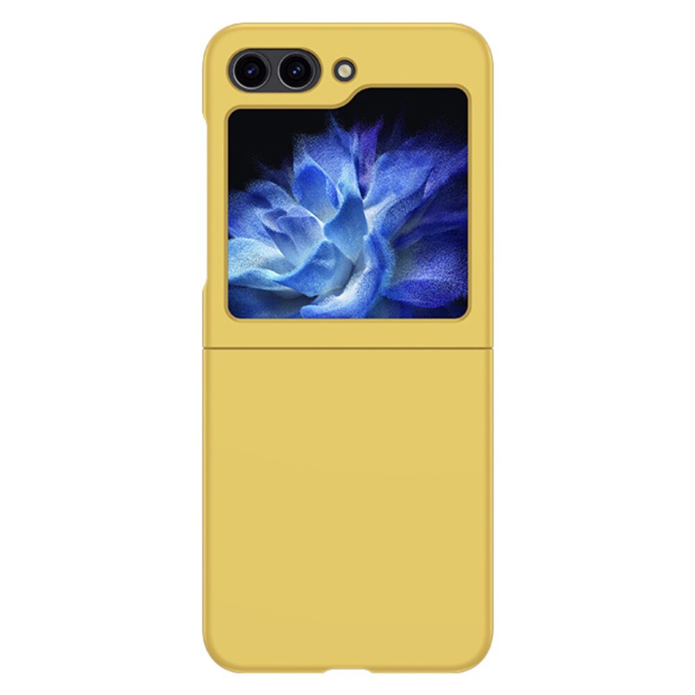 Funda rígida engomada Samsung Galaxy Z Flip 5 amarillo