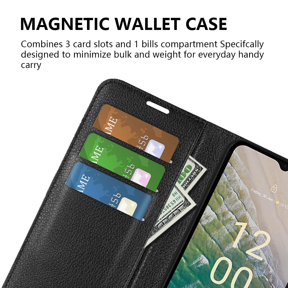 Funda cartera  Nokia C32 Negro