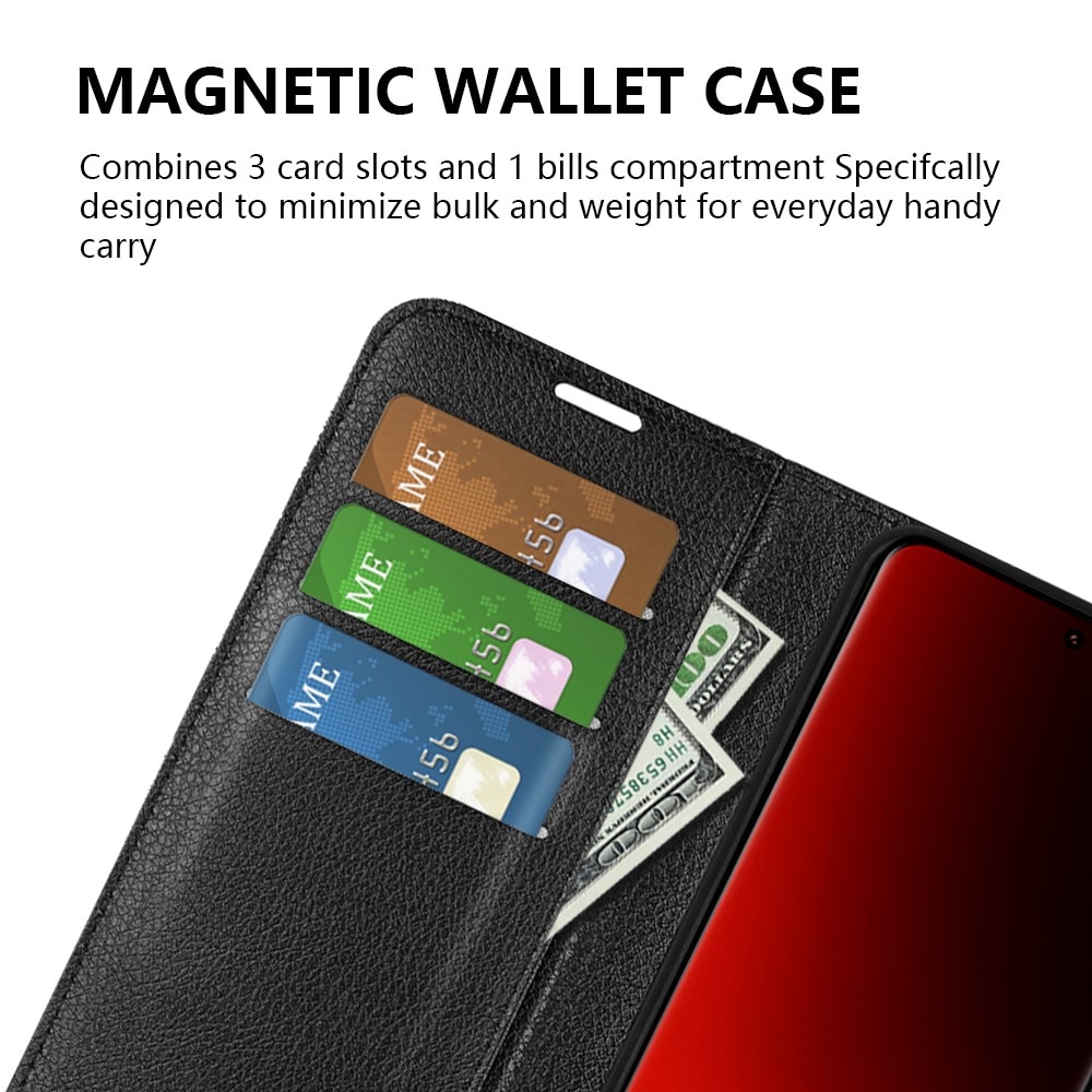 Funda cartera Xiaomi 13 Ultra negro