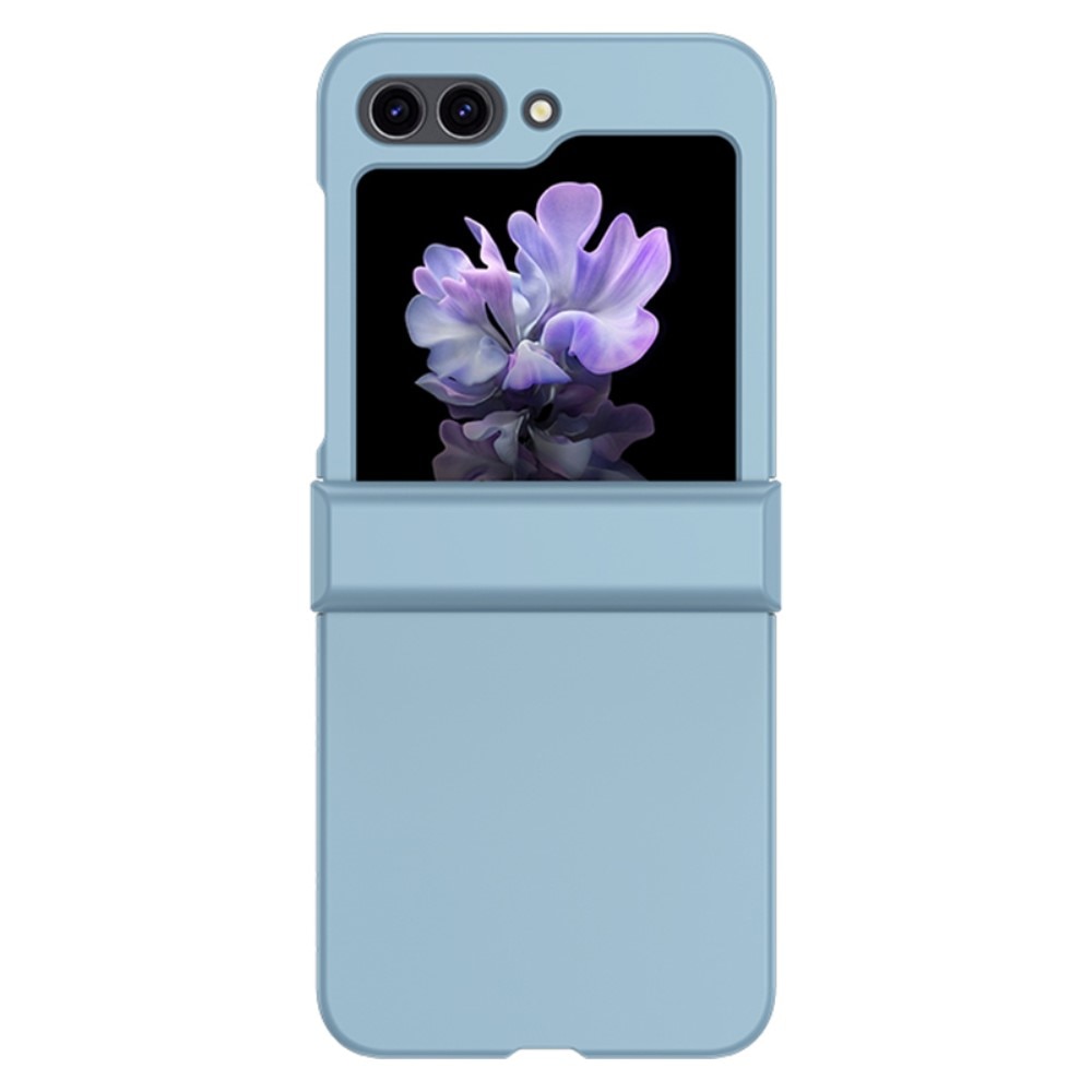 Funda rígida engomada Hinge Protection Samsung Galaxy Z Flip 5 azul claro