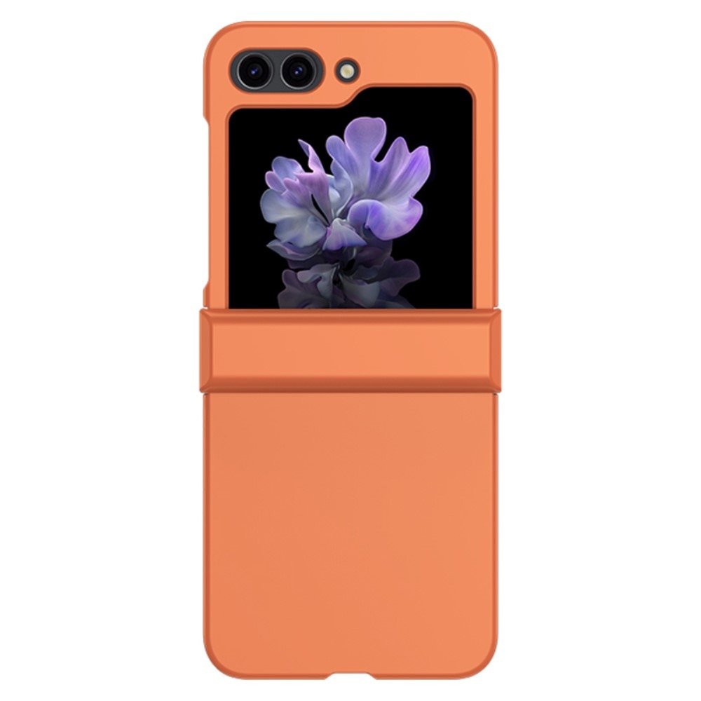 Funda rígida engomada Hinge Protection Samsung Galaxy Z Flip 5 naranja