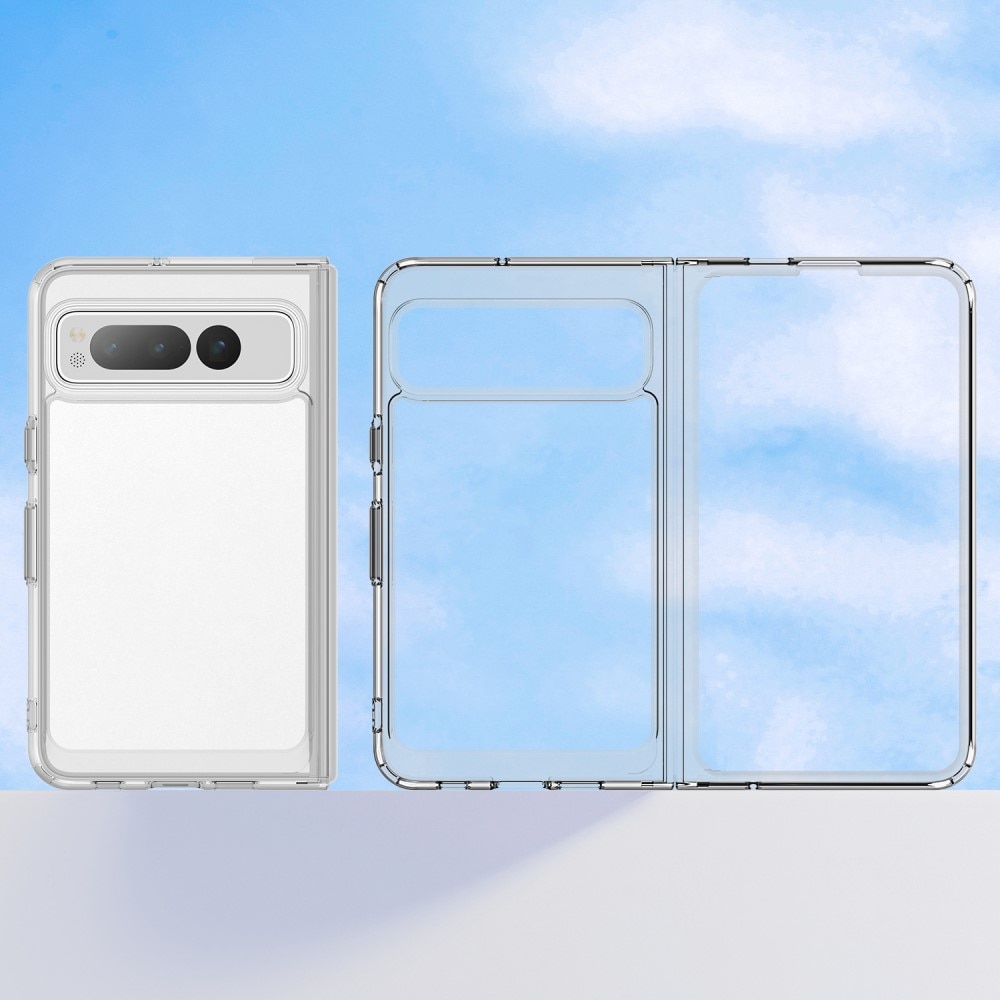 Funda híbrida Crystal Hybrid para Google Pixel Fold, transparente