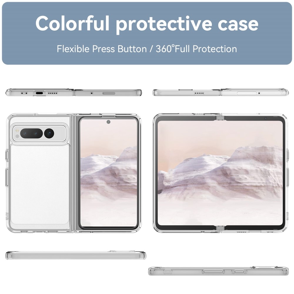 Funda híbrida Crystal Hybrid para Google Pixel Fold, transparente