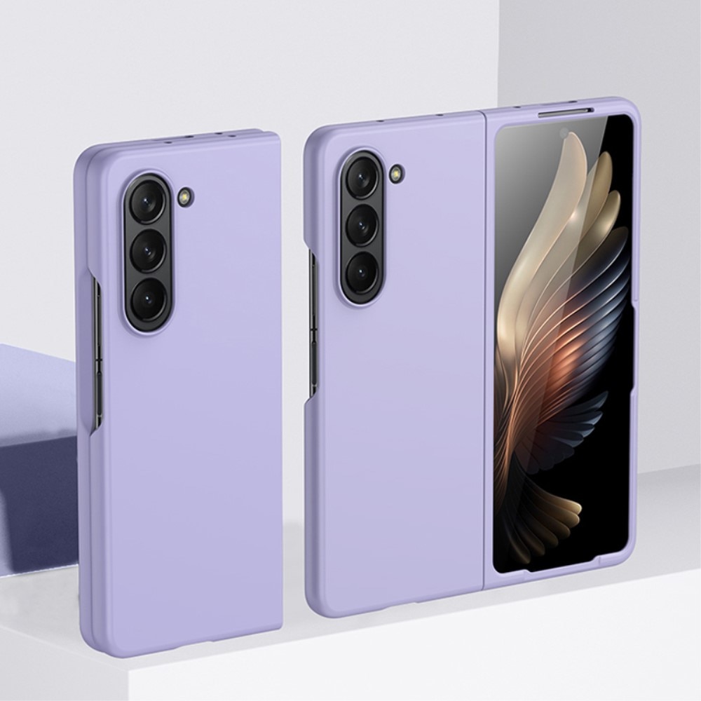 Funda rígida engomada Samsung Galaxy Z Fold 5 violeta