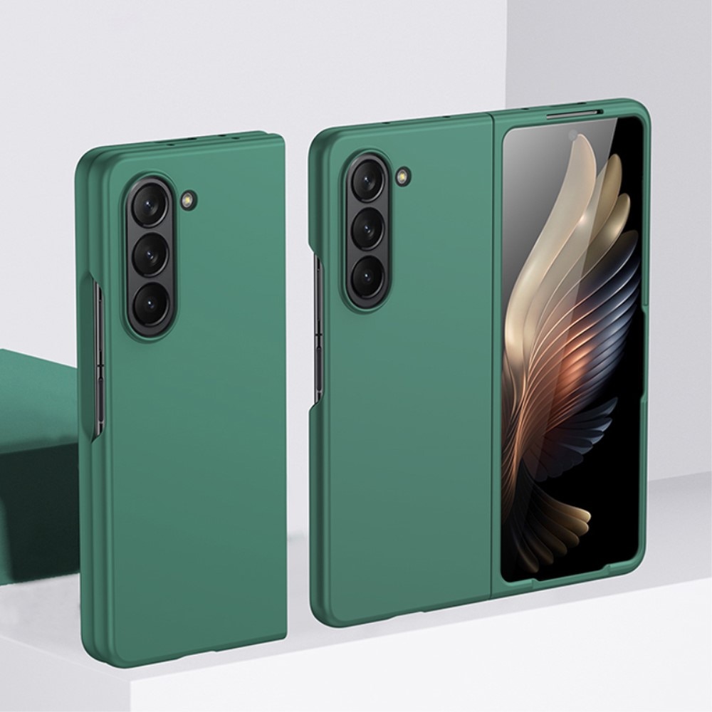 Funda rígida engomada Samsung Galaxy Z Fold 5 verde