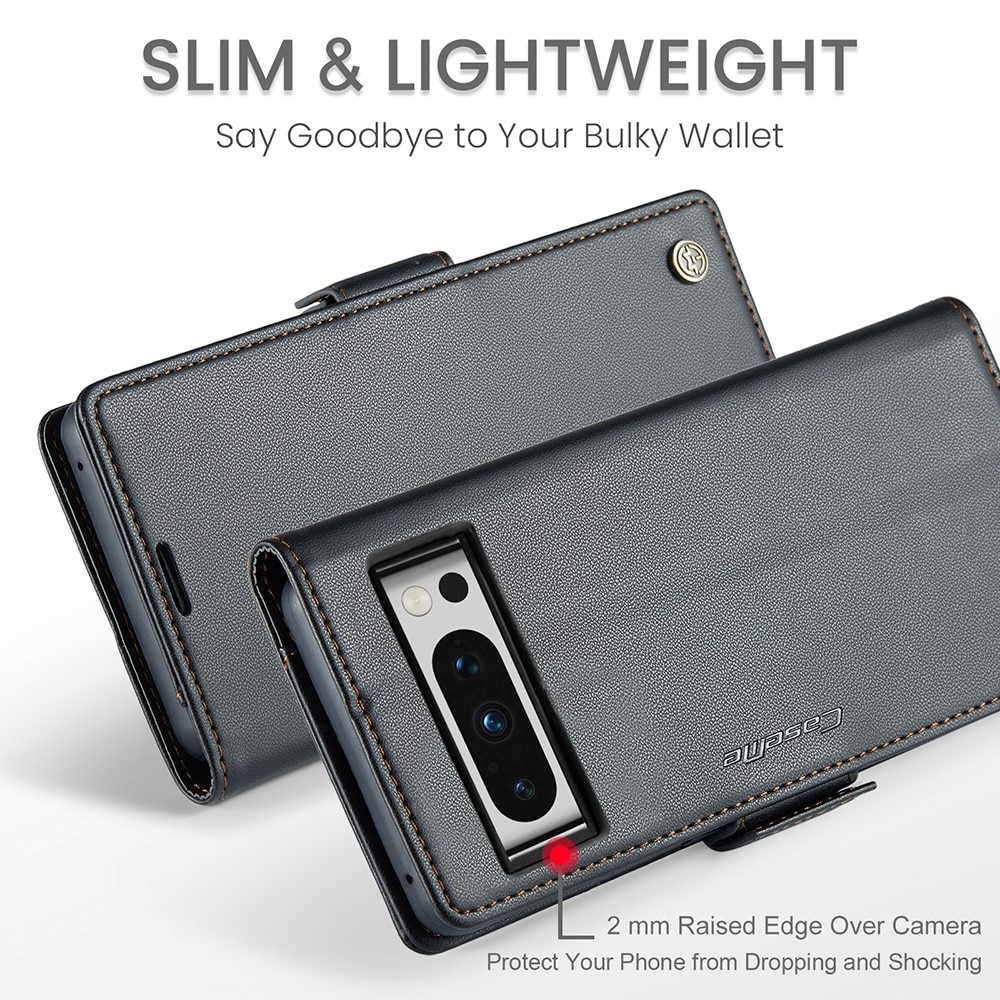 Funda delgada con solapa anti-RFID Google Pixel 8 Pro Negro