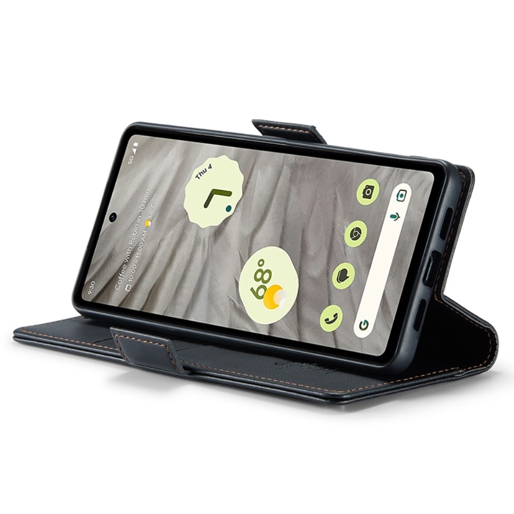 Funda delgada con solapa anti-RFID Google Pixel 7a Negro