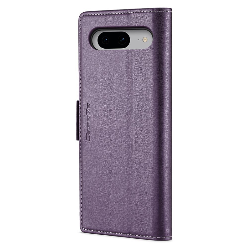 Funda delgada con solapa anti-RFID Google Pixel 8 violeta