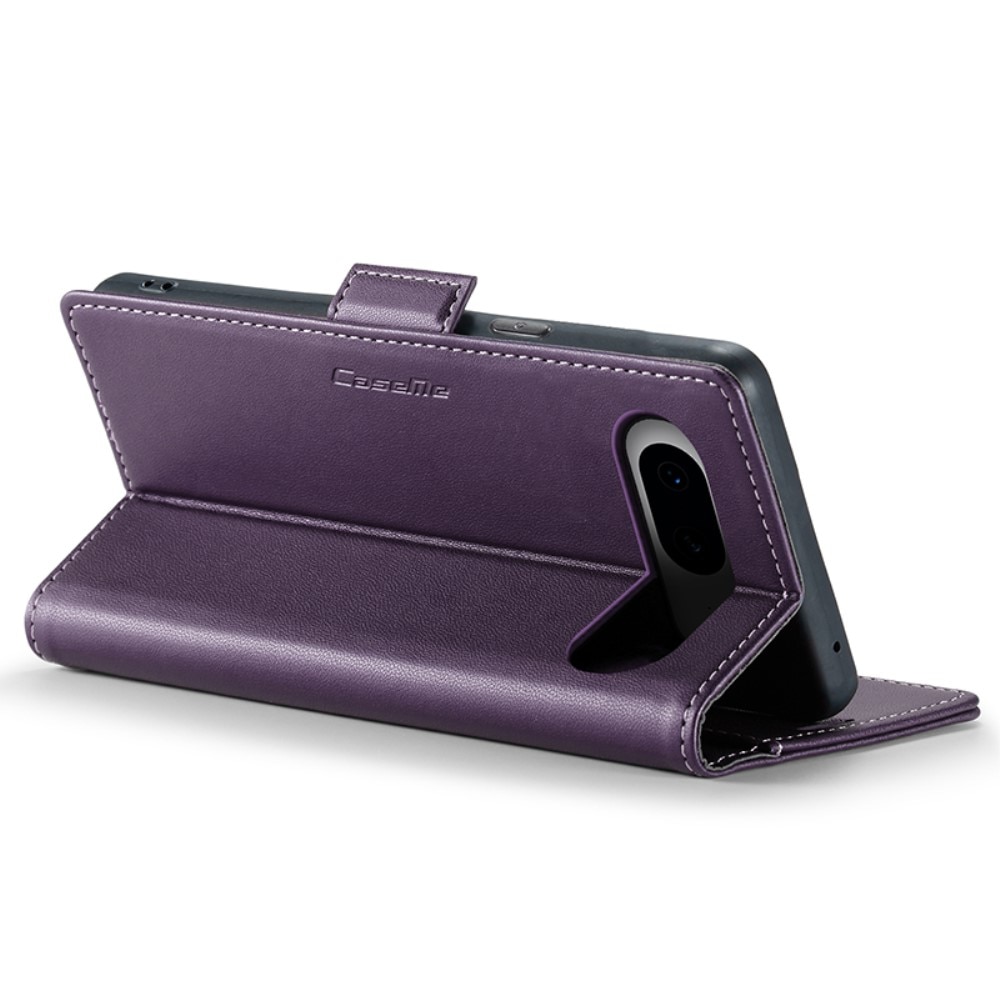 Funda delgada con solapa anti-RFID Google Pixel 8 violeta