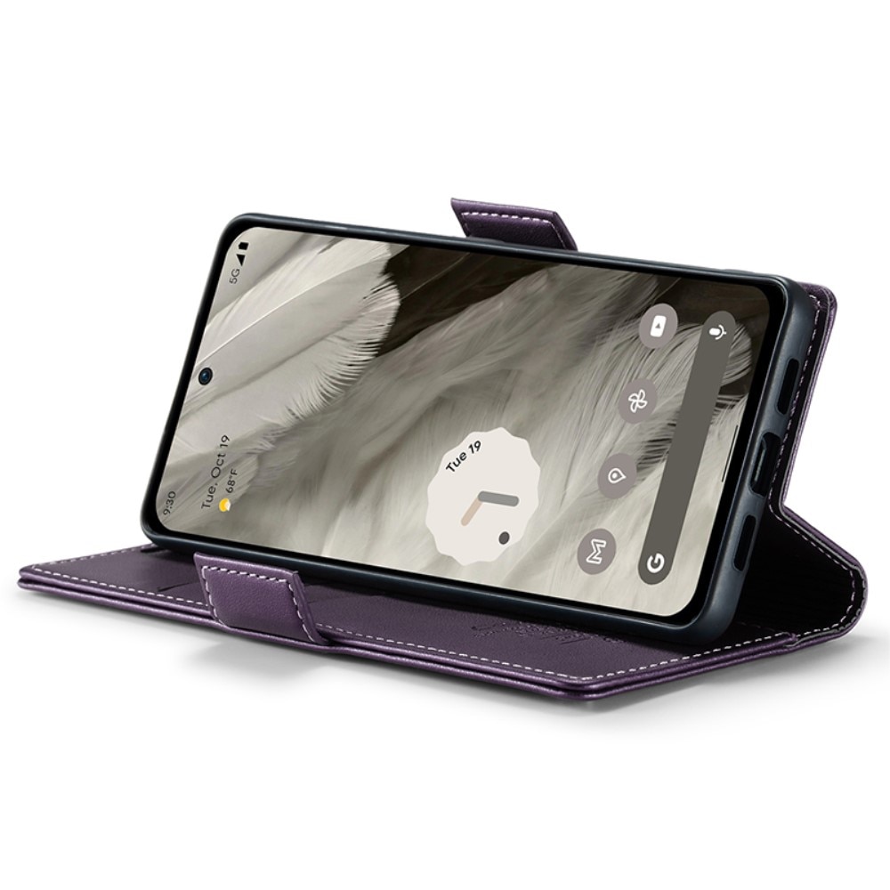 Funda delgada con solapa anti-RFID Google Pixel 8 violeta