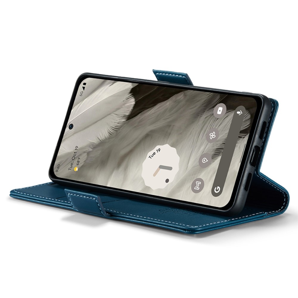 Funda delgada con solapa anti-RFID Google Pixel 8 azul