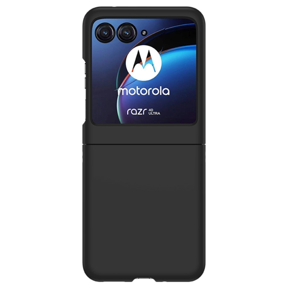 Funda rígida engomada Motorola Razr 40 Ultra negro