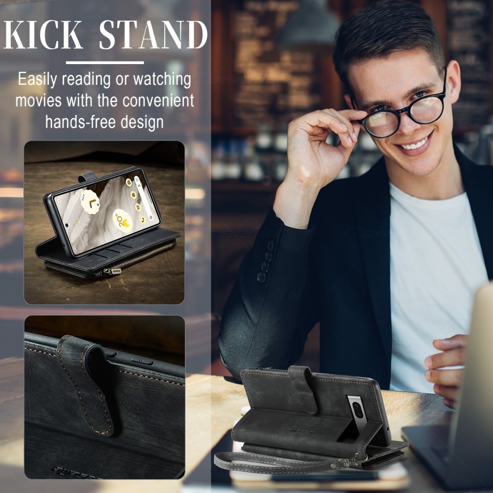 Cartera Zipper Google Pixel 7a Negro