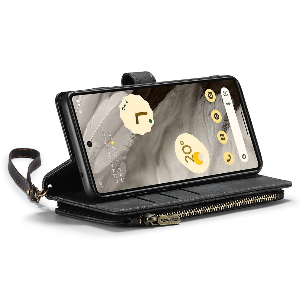 Cartera Zipper Google Pixel 7a Negro
