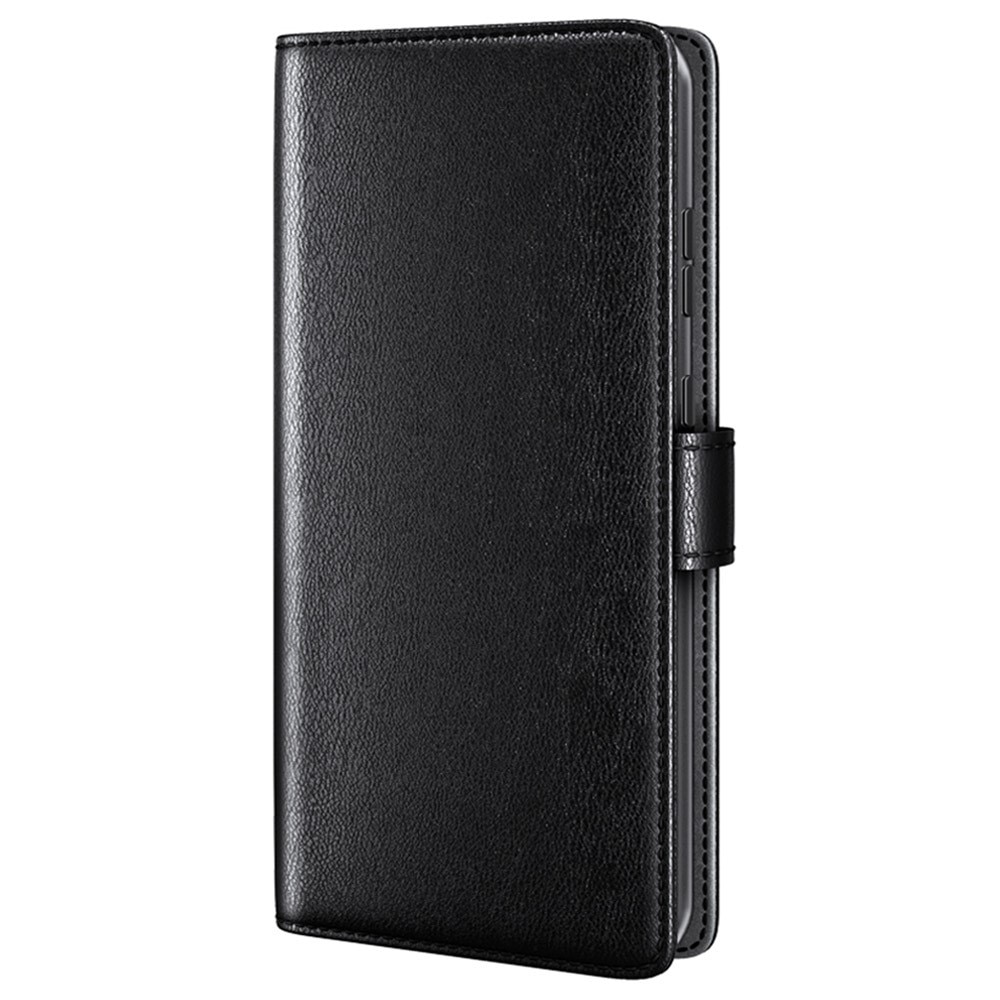 Funda de cuero genuino iPhone 15 Plus, Negro