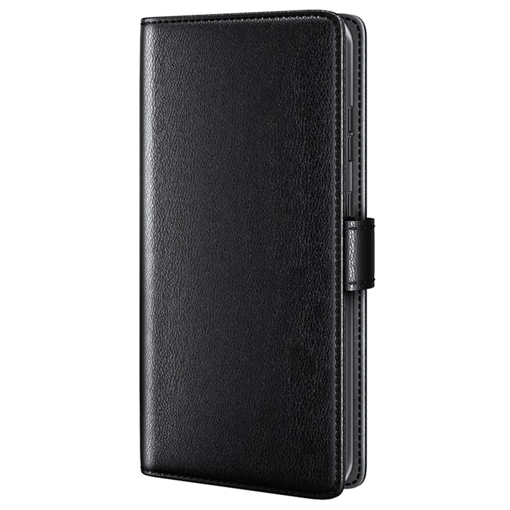Funda de cuero genuino iPhone 15, Negro