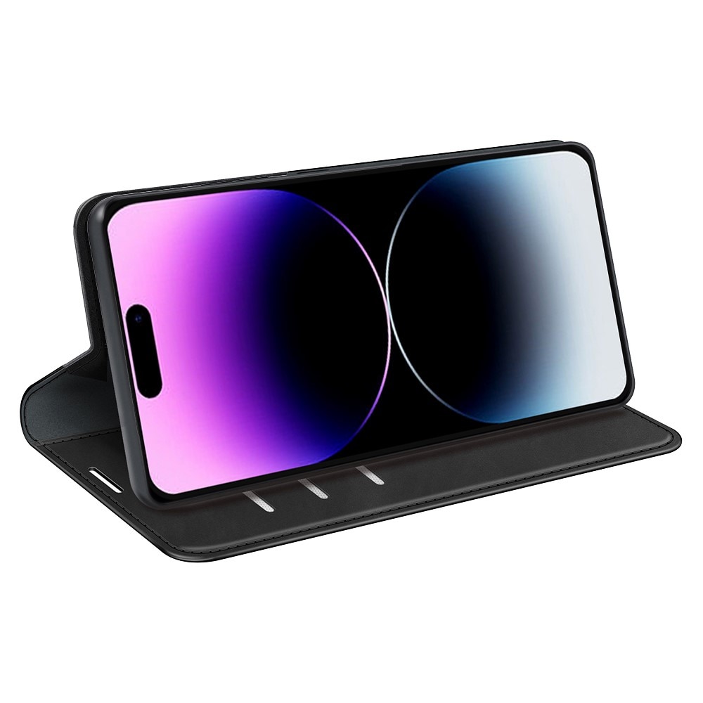 Funda delgada cartera iPhone 15 Pro Max Negro