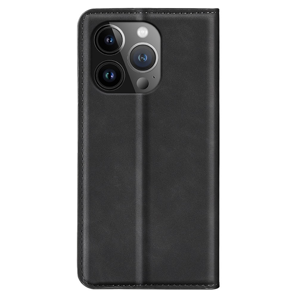Funda delgada cartera iPhone 15 Pro Max Negro