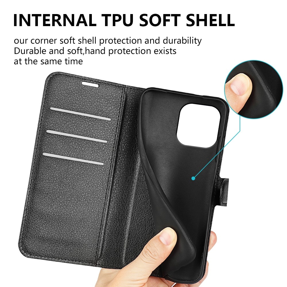 Funda cartera iPhone 15 Pro Max Negro