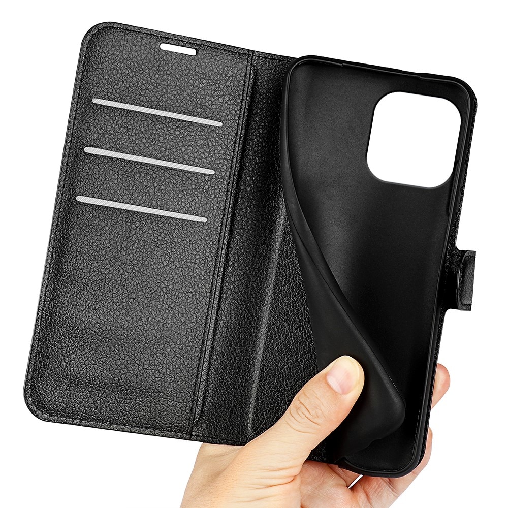 Funda cartera iPhone 15 Pro Negro