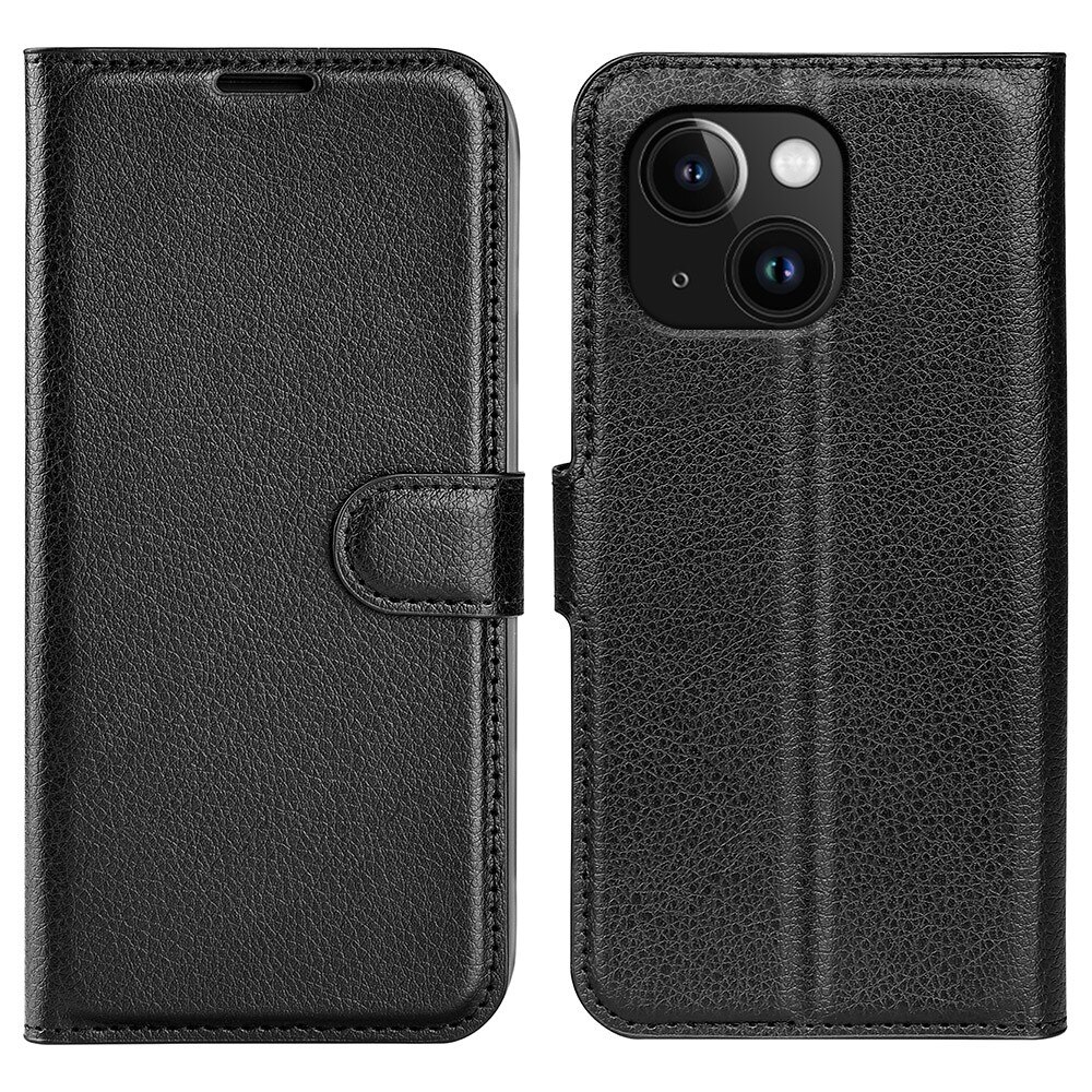 Funda cartera iPhone 15 Plus negro