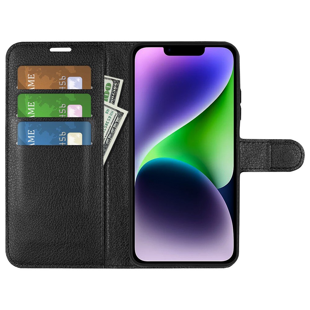 Funda cartera iPhone 15 Plus Negro