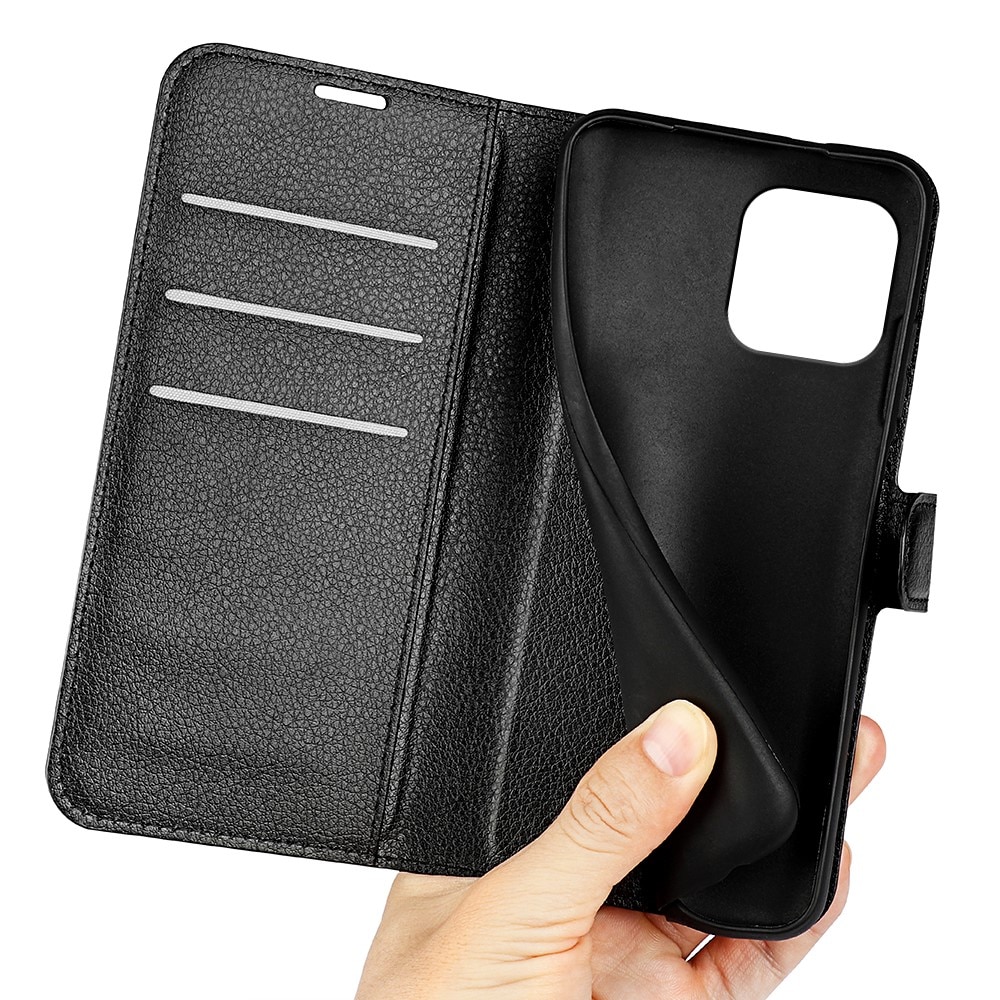 Funda cartera iPhone 15 Plus Negro