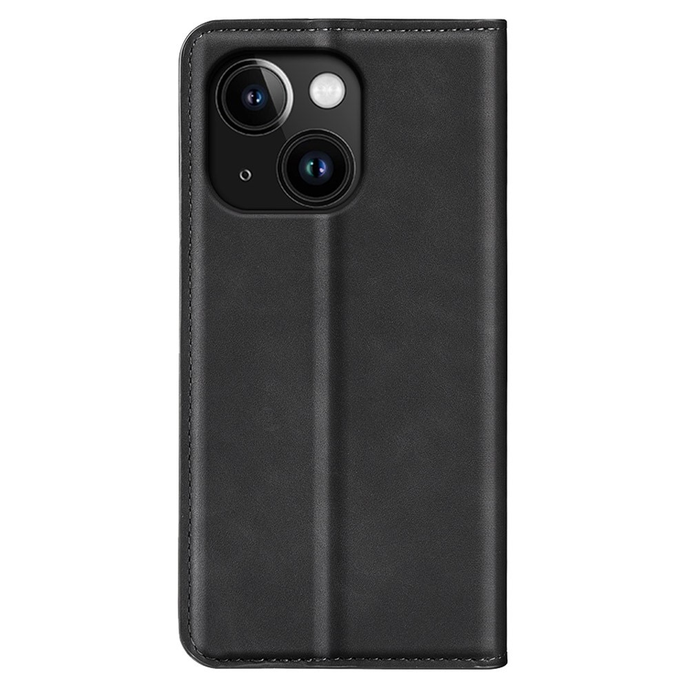 Funda delgada cartera iPhone 15 Plus negro